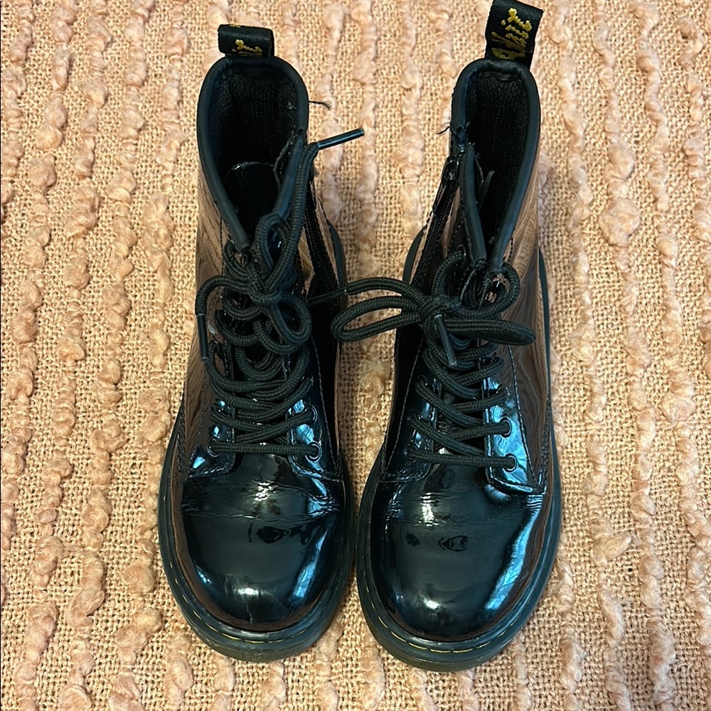 Dr. Martens Black Patent Leather Boots
